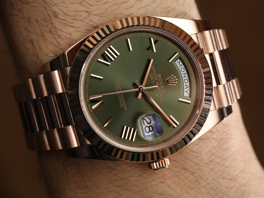 New Rolex Day-Date 40 60th Anniversary Replica Watch With Green Dial Hands-On Hands-On 