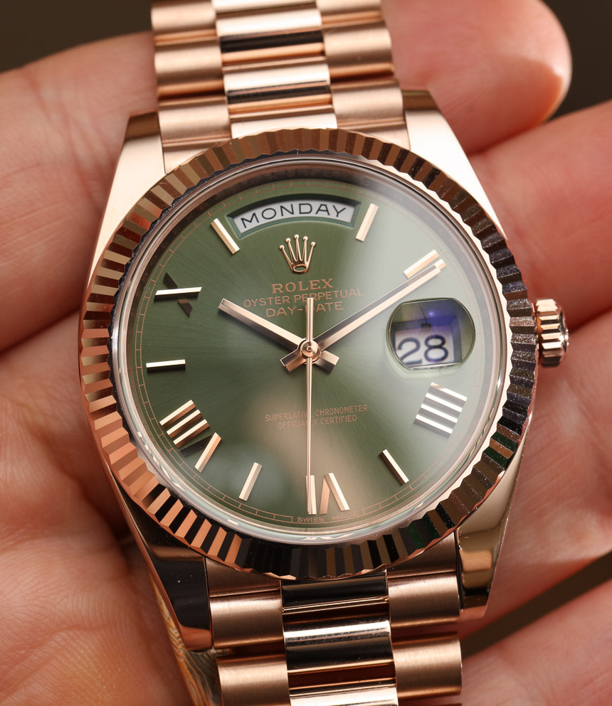 New Rolex Day-Date 40 60th Anniversary Replica Watch With Green Dial Hands-On Hands-On 