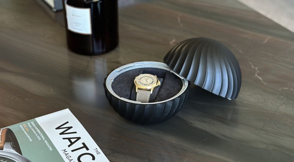 The AIS Collective x Maximilian Maertens ChronoSphere is a watch box that doubles as a piece of art