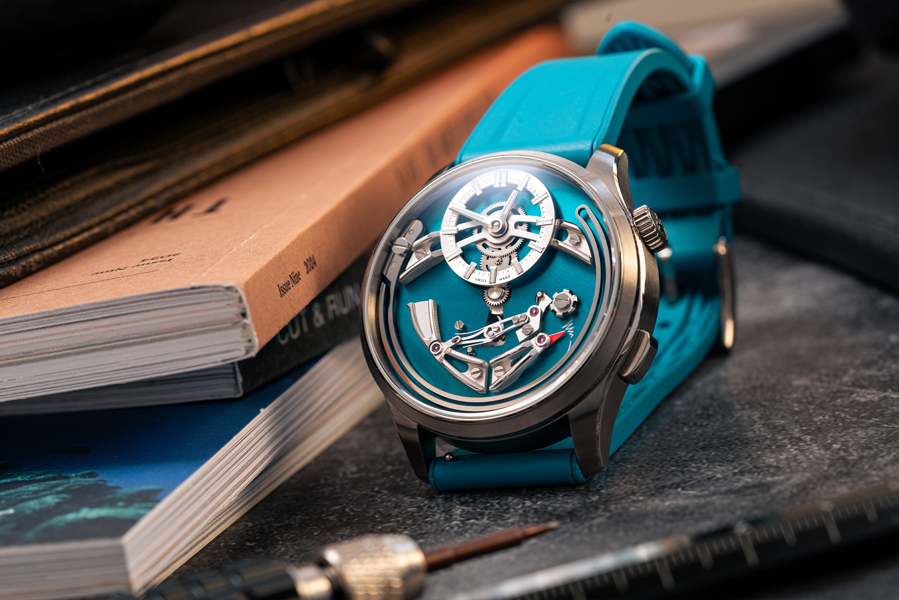 Christopher Ward Bel Canto blue dial