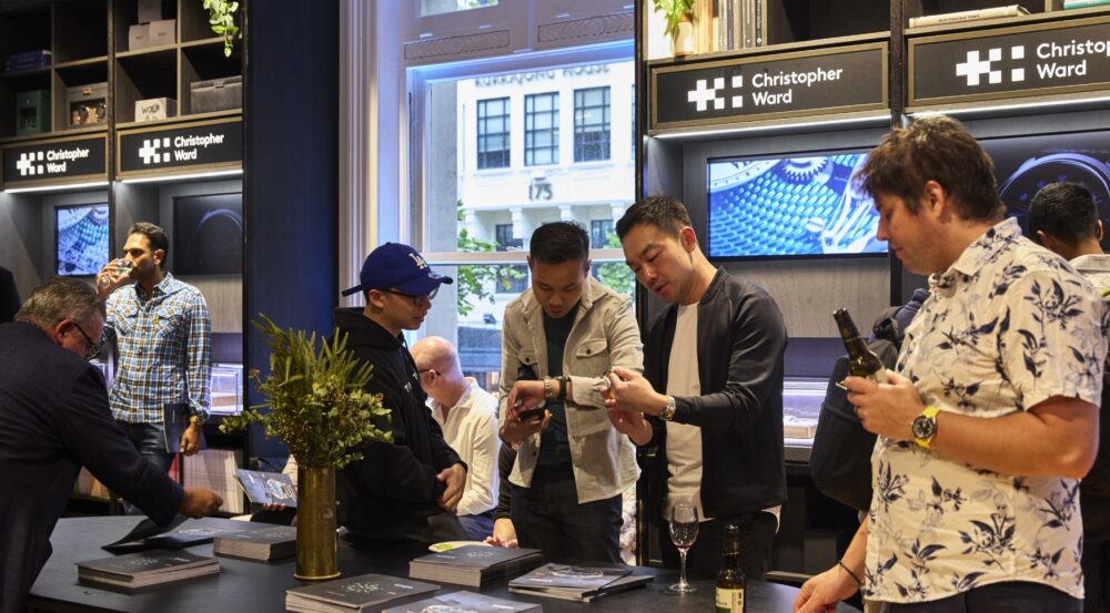 Christopher Ward watches were ‘in the metal’ in our Melbourne studio last night, as well as the brand’s CEO Mike France