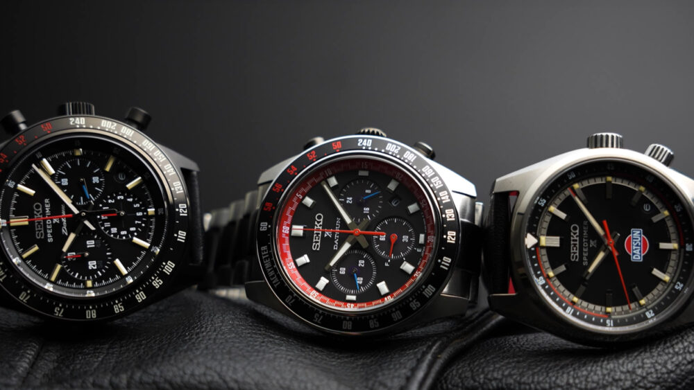 Seiko celebrates one of the most iconic Japanese cars of all time, the Datsun 240Z, with three limited edition Speedtimers