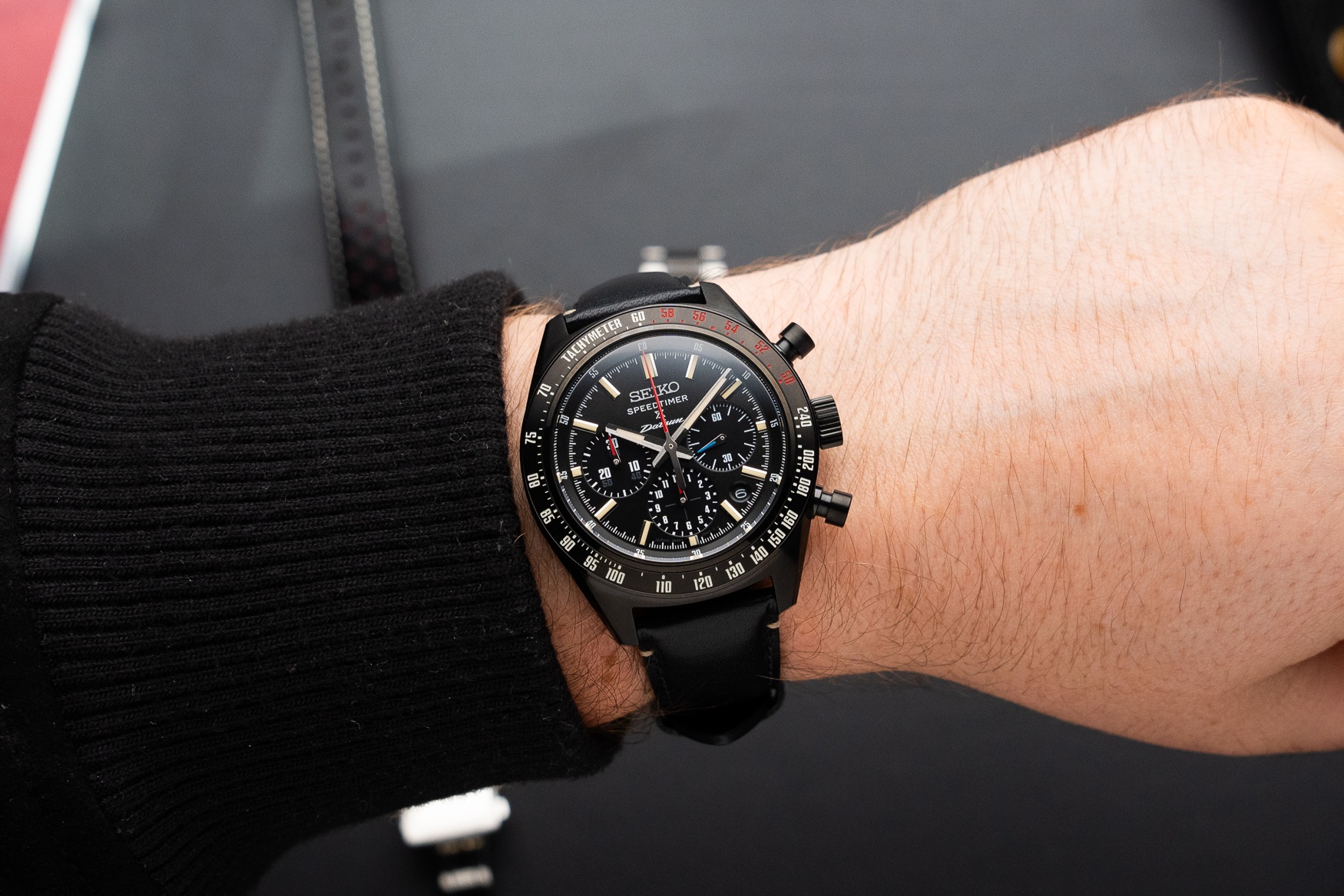 Seiko Prospex Speedtimer Mechanical Chronograph Datsun 240Z Limited Edition SRQ057 on wrist