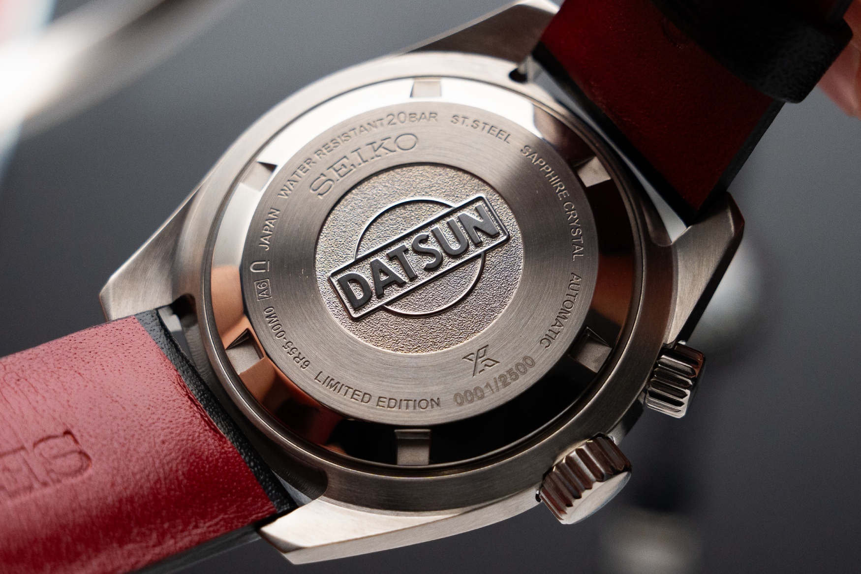 Seiko Prospex Speedtimer Mechanical Datsun 240Z Limited Edition SPB517 caseback