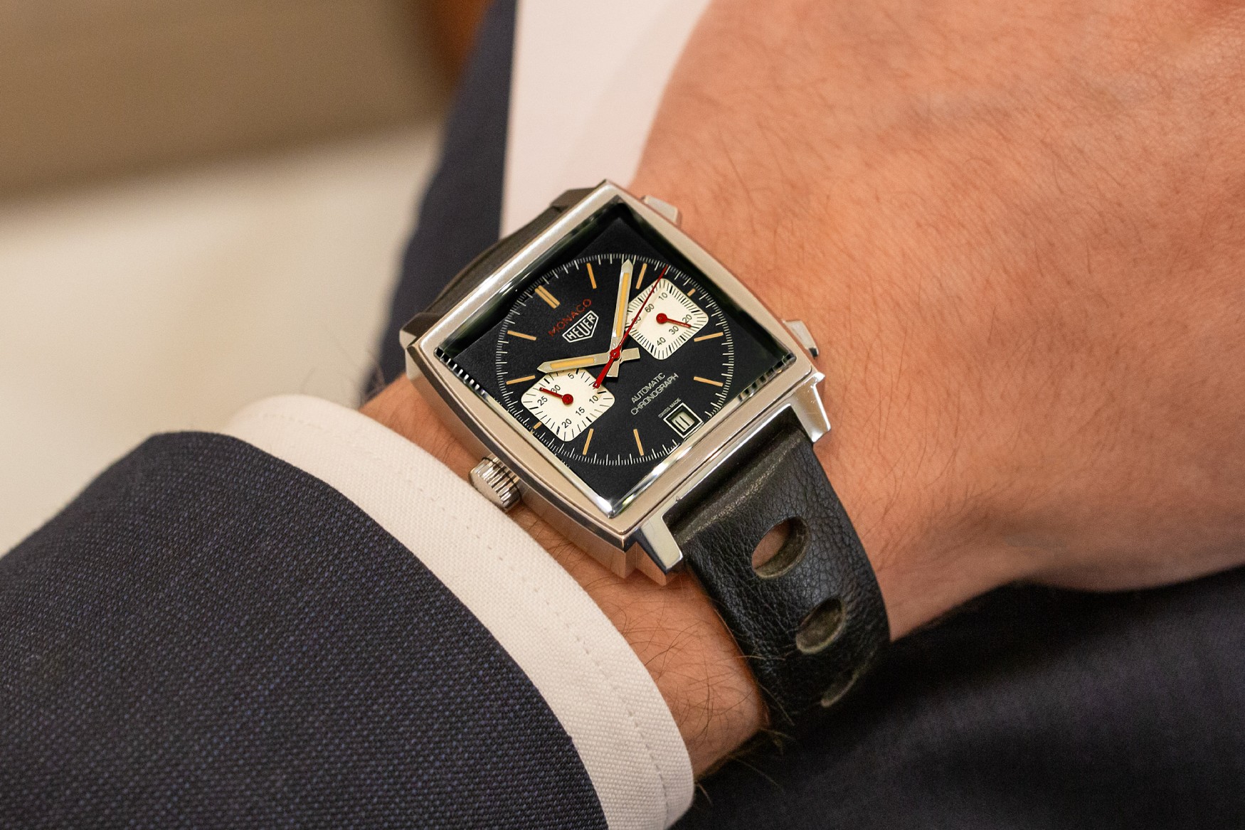 tag heuer monaco caw211s france edition wrist
