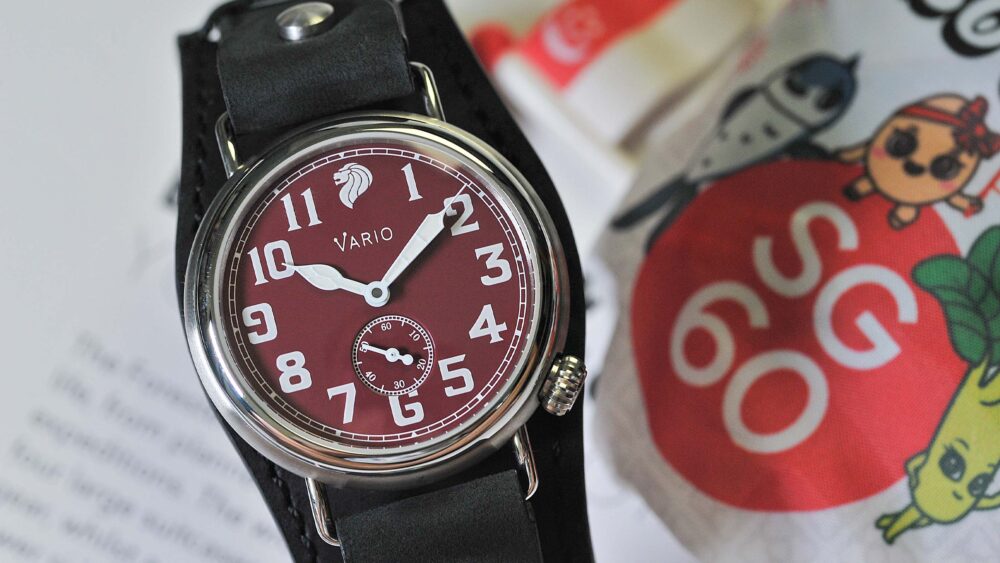 Vario celebrates Singapore’s 60 years of Independence with the new, and delightfully red SG60 Merlion Trench Watch