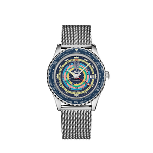 Mido Ocean Star Decompression Worldtimer - Blue