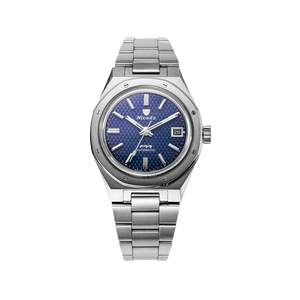 Nivada Grenchen F77 Blue With Date