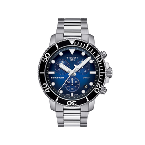 Tissot Seastar 1000 Chronograph - Blue with black bezel