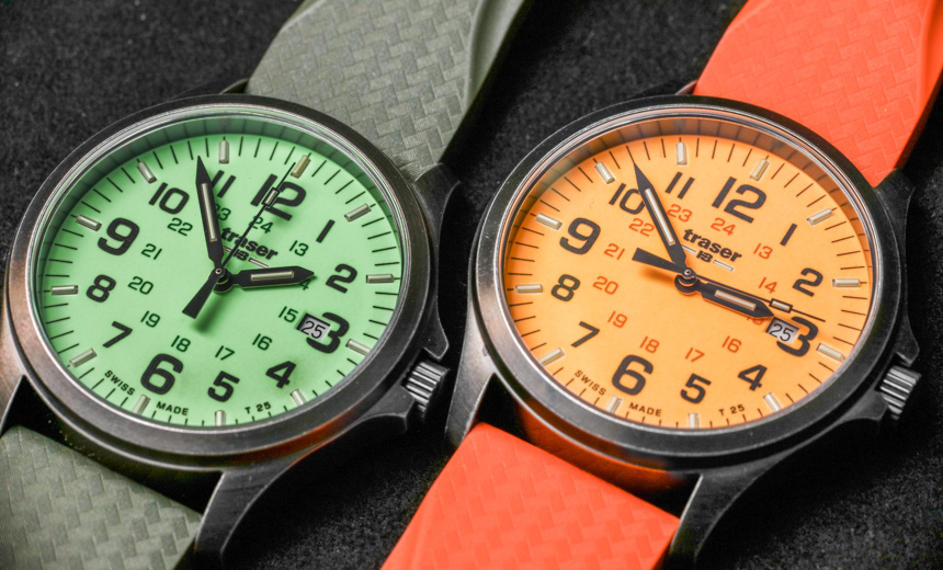 Traser P67 Officer Pro Gun Metal Lime & Orange Replica Watches Hands-On Hands-On 